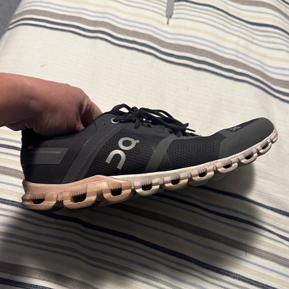 On Running Women’s Black and Tan Athletic Shoes